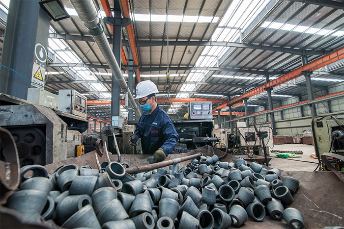 西双版纳网架配件-锥头加工车间